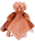 NOUKIE'S - Doudou Enfant - Doudou en Veloudoux - Ops Le Tricératops - Multifonctionnel - Cannelle - 1 Unité