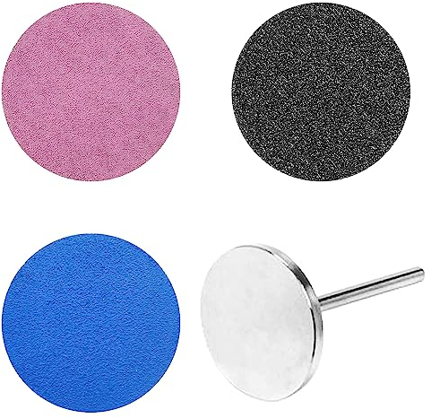 150 Stück Schleifscheibe Pediküre Set,25mm Elektrische Fußschleifer Schleifpapier,80/120/180 Grit Entferner Sandpapierscheiben, Ersatz-Schleifscheiben, mit Ebene Achse, für Rissige Ferse, Tote Haut