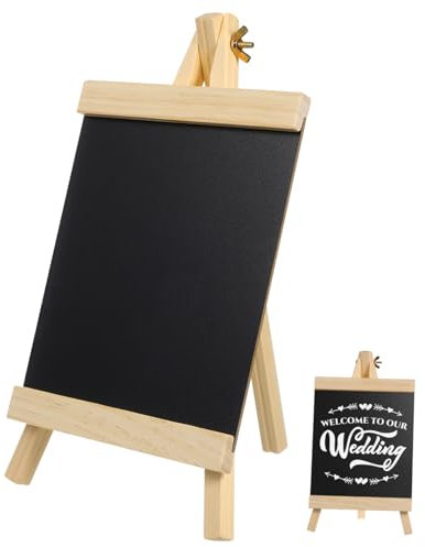 STOBOK Chevalet en Bois sur Pied pour Panneau de Message de Mariage Tableau Noir Panneaux D'affichage Et Panneaux de Table