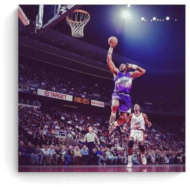 GOORAL Karl Malone, Basketball-Sterne, Dunk-Poster, Wandkunst, Rollen, Leinwand, Gemälde, Bild, Wohnzimmer-Dekoration, Zuhause, 30 x 30 cm