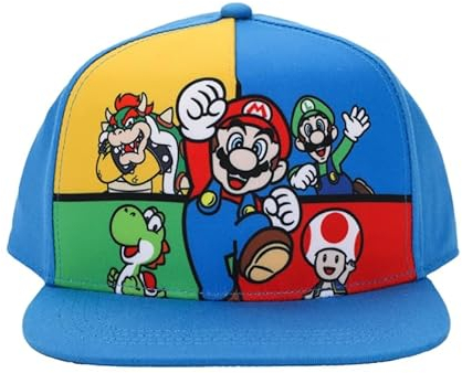 Super Mario Jungen Mädchen Cap Snapback Hat Multi, Mehrfarbig/Meereswellen (Ocean Tides), Einheitsgr��e