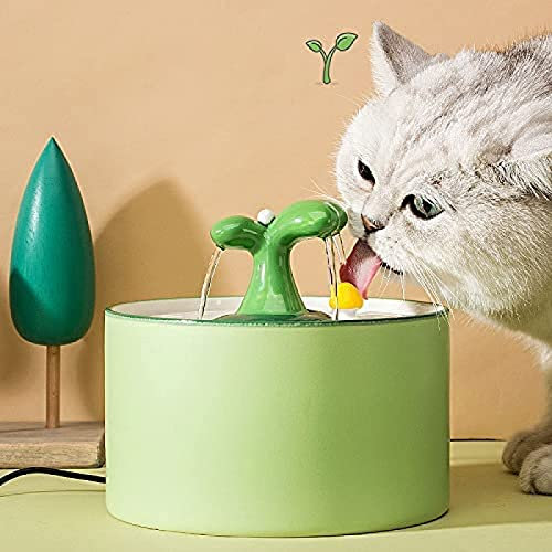Elektrische Keramik Katze Trinkwasser Brunnen Für Katzen Hunde Trinken Schüssel Automatische Katze Wasser Brunnen Spender Haustier Schüssel
