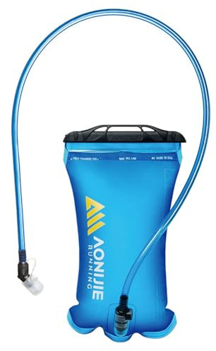 TRIWONDER Trinkblase 1,5L 2L 3L, Trinksystem BPA frei leichte Wasserblase Hydration Blase mit Trinkschlauch für Laufen, Wandern, Radfahren (1# 2L (TPU))