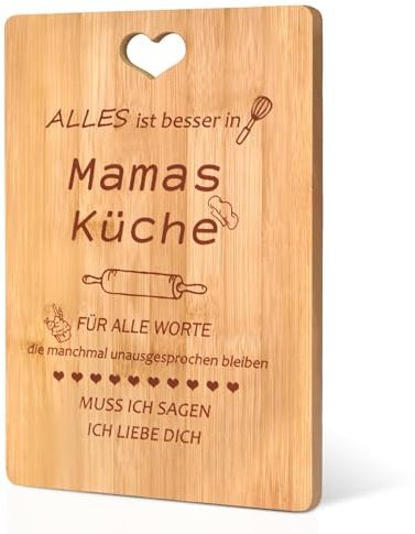 Cadeaux pour maman, cadeau de fête des mères, planche à découper en bambou, cadeau d'anniversaire pour maman, cadeaux de Noël pour maman de fille fils