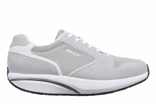 MBT-1997 Classic II Zapatillas Casual para Mujer Estilo Moderno. Deportivas Anatómicas y Cómodas. Calzado Fisiológico Confort y Estabilidad con Suela Curva. Sneakers con Cordón. Color Gris