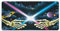 Tapis de Souris de Jeu Art Skull Tapis de Souris surdimensionné Tapis de Bureau Bords Cousus Base en Caoutchouc antidérapant Tapis de Souris 30x60cm