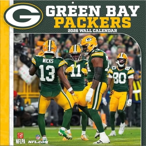Green Bay Packers 2026 12x12 Team Wall Calendar