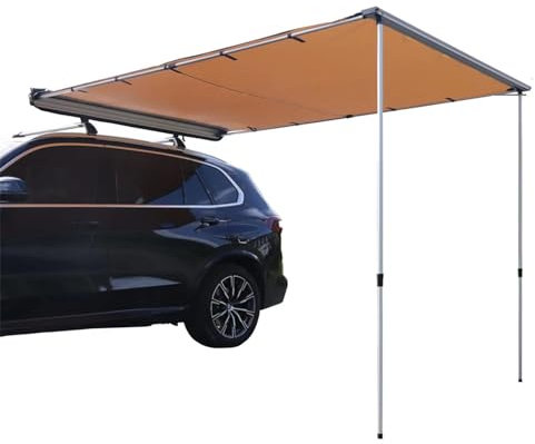 YCYHXJB Toldo Camper, Toldo para Coche UV50+PU3000mm, Tienda de Campaña Coche Retráctil para Camping, SUV, Camión, Caravana(200x300cm/6.6x9.8ft)
