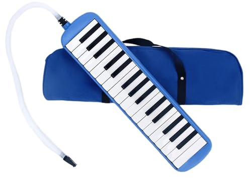 32 Tasten Air Piano Keyboard Sopran Melodica Instrument mit Mundstücken Tube & Tragetasche für Anfänger Kinder Lernen Air Piano Keyboard Sopran Melodica