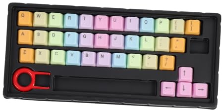 OFFIGAM Teiliges Abs Tastenkappen Regenbogenfarben Langlebige Mechanische Keycaps mit Standardhöhe Verschleißfest zur Individuellen Tastaturdekoration