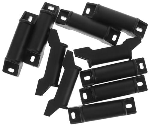 PAMINGONO 10pcs Heavy Duty Plastic Footrest Attachments with Smooth Edges for Gaming Chairs and Office Furniture, Versatile Sliders for Recliner and Desk Foot Rest Replacement