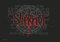 Heart Rock – Bandera Original Slipknot Splattered, Tela, Multicolor, 110 x 75 x 0,1 cm