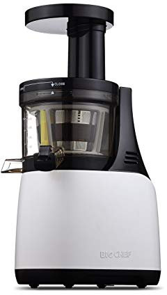 Extracteur de Jus BioChef Synergy - Slow Juicer, Extracteur de Jus sans BPA. Facile à Nettoyer, Garantie 10 ans