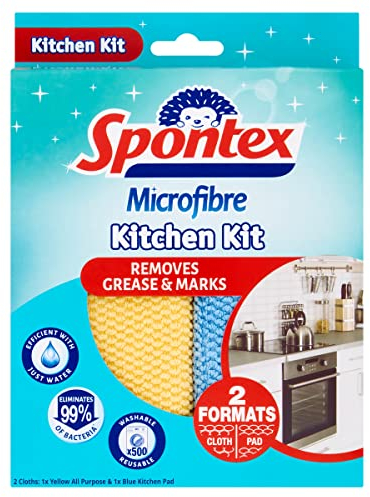Spontex Microfibre Kitchen Kit