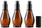 3PCS 50ml/1.67oz Empty Refillable Amber Glass Sprayer Bottles Cosmetic Perfume Storage Spray Containers with with Black Atomiser Sprays and Anti-Dust Cap For Essential Oil/Aromatherapy