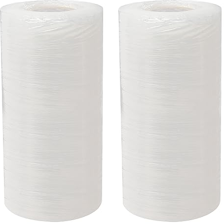 Othmro 2 Stück Stretchfolie 15 cm x 200 m Schrumpffolie, Stretchfolie, langlebige Kunststoff-Schrumpffolie, robuste Stretchfolie, Rolle zum Umziehen und Verpacken, Stretchfolie, transparent