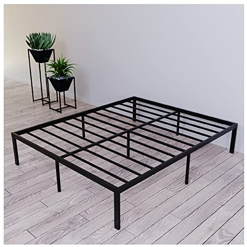 Dreamzie Bett 140x200 mit Lattenrost Metall 41cm Bettgestell 140x200 Robust, Leichte Montage, Umfangreicher Stauraum