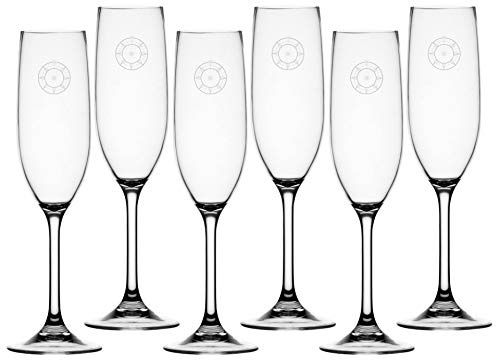 Marine Business Sekt Champagner Glas Set 6 Stück, unzerbrechlich - Bali