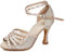 JUODVMP Sandali da Ballo con Strass da Donna Tacchi da Ballo Nude Glitterati Scarpe da Ballo Standard Latino-salsa7,5cm,37.5EU