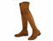 Greatonu - Stivali sopra il ginocchio da donna, caldi, per inverno, stivali alti con cerniera laterale, Camel 0.98 pollici, 40 EU
