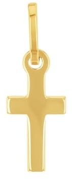 Amor Motivanhänger Damen Anhänger, 1,7 cm, Gold, Kreuz, Kommt in Schmuck Geschenk Box, 2031177