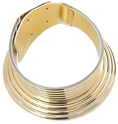 Holibanna Afrikanischer Kragen Halskette Tribal : Gold Snap Halskette Chunky Punk Halskette Afrikanische Tribal Statement Schmuck Kleidung Zubehör Für Frauen Mädchen
