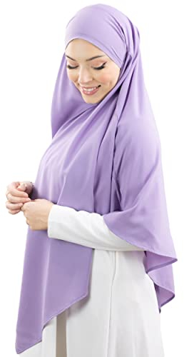 Lamis Hijab - Khimar Hijab Oberteil für muslimische Frauen, Lilas, One size