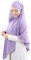Lamis Hijab - Khimar Hijab Oberteil für muslimische Frauen, Lilas, One size