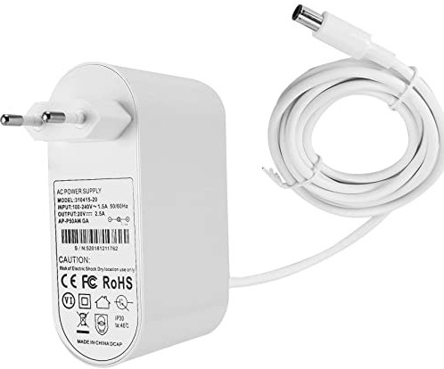 Chargeur 20 V pour Dyson TP04 TP05 TP06 DP04 20 V 2,5 A Pure Cool Ventilateur Bloc d'alimentation Chargeur pour Dyson Air Purifier Fan