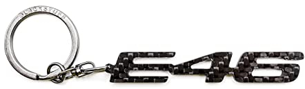 BlackStuff Carbon Karbonfaser Schlüsselanhänger Abzeichen Kompatibel mit M3 E46 BS-328