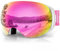 Findway Maschera da sci magnetica, occhiali da sci da donna da uomo OTG per snowboard e sci anti-appannamento, anti-UV 400, rosa intercambiabili lente sferica