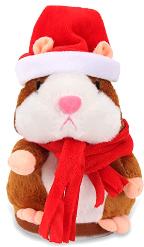 EKKONG Sprechender Hamster, Nachsprechender Hamster Sprechendes Kuscheltier Elektrisches Interaktives Spielzeug Kleinkinder Kinder