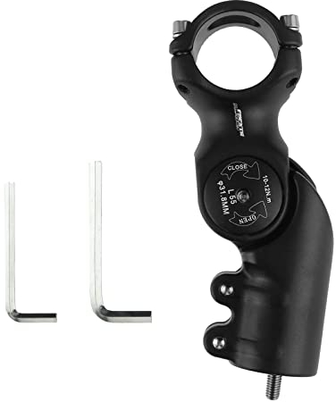 SURIEEN Bicycle Stem 31.8 x 55 mm, Bicycle Handlebar Stem ±60° Adjustable, Aluminium MTB Stem, Ahead Stem Riser, Bicycle Stem Riser, Mountain Bike Handlebar Stem for Bicycle, Road Bike, MTB, Cycling