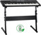 McGrey 6170 Akku-Keyboard Safety Fix Set - 61 Tasten-Keyboard - 200 Klänge & Rhythmen - Betrieb mit Akku und Netzteil möglich - MP3-Player via USB-Stick - Inkl. Mikrofon und Keyboard-Ständer - Schwarz