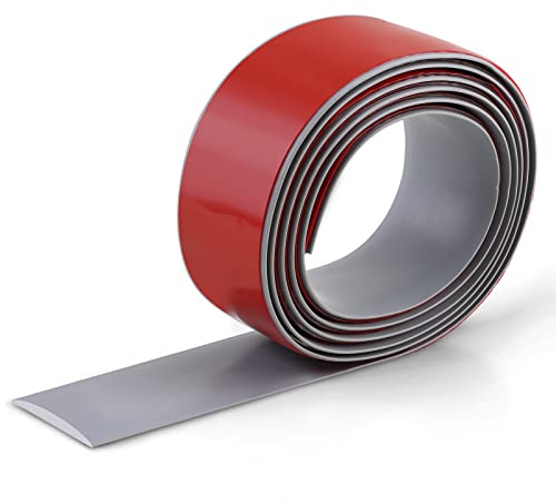 Peel and Stick Bodenübergangsstreifen, selbstklebender flacher Trennstreifen zum Verbinden von Bodenlücken, Teppich zu Fliesen Übergang Kanten Trim (Abdeckspalt innerhalb 5cm)