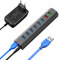8 Ports Vansuny USB Hub Aktiv 3.0 Mit Netzteil, 6 USB 3.0 Ports FüR Die DatenüBertragung Ultraschnelle üBertragung 5 Gb/s Und 2 USB Ports Zum Schnellen Aufladen