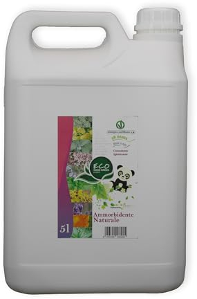 ECONANO GREEN PROJECT - Ammorbidente Lavatrice 100% Naturale e Biologico 5 lt - Profumo di Pulito - PH Neutro - Formula Concentrata Risparmio