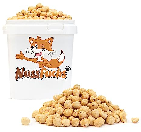 Haselnüsse geröstet 3kg im Eimer ohne Haut ungesalzen ganz NussFuchs