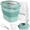 The FlexiNest Dog Food Storage Container 5kg 10kg 12kg 15kg,Airtight Food Storage Container for Pet Food, Rice, Flour, Cereal-Collapsible Dog Food Storage Bin with Sealed Lids, Wheels, Scoop and Cup
