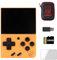 Miyoo Mini V4 Handheld Game Console 15000+ Games, 2.8 inch Classic System Retro Video Games Consoles Portable Rechargeable Hand Held Yellow 128GB with Case
