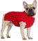 LiebeDD Hundepullover für Kleine Hunde, Sleeveless Rollkragen Hundepulli Winter Warm Gestrickter Pullover Weicher Pullover Weihnachten Hundepullover Katzenpullover für Rottweiler, Rot, XXL