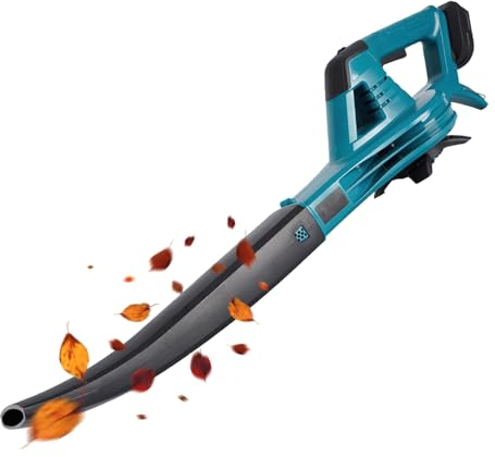 Laubbläser Akku für Makita 18V Akku, 350km/h Akku Laubbläser mit 6 Geschwindigkeiten, Akku Laubsauger mit Akku und Ladegerät, Akku Gebläse zur Rasenpflege, Staub, Tierhaare (ohne Akku)