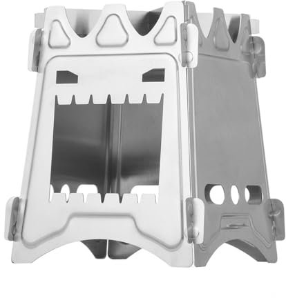 Namvo Wood Stove Portable Camping Stove Stainless Steel Camping Oven for Alcohol Cooking Hiking Bushcraft Trekking Outdoor Use with Carry Bag