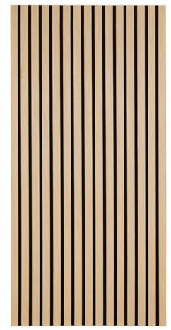 Ollewiellan Akustikpaneele 0.72㎡ Wandpaneele Holz Eiche und Filz 120x60CM Holzpaneele,Wandverkleidung holz für Studio und Zuhause Innenwanddekoration–Wandpaneele Eiche