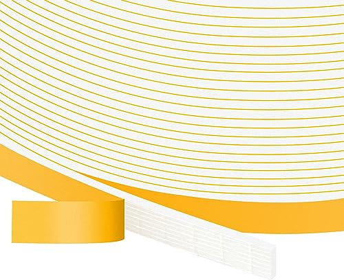 YIMIKI Strong Adhesive Insulation Draught Tape, Foam High Resilience Draft Excluder Tape for Insulation, Soundproofing, Draft Exclusion, Window & Door Sealing, Total 10M