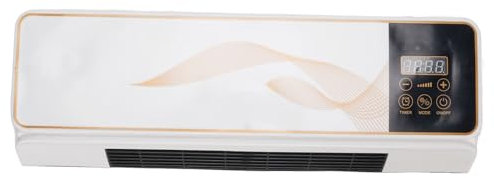 Chauffage D'Espace Mural 1800W, Radiateur à Espace électrique à Haute efficacité pour Chambre, Oscillation à 120 °, Télécommande (Plug UE 220V)