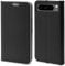Moozy Coque pour Google Pixel 8 Pro a Rabat Carbone, Protection Housse pour Google Pixel 8 Pro de Contour Métallique, Étui Portefeuille Case Cover avec Porte-Cartes, Noir