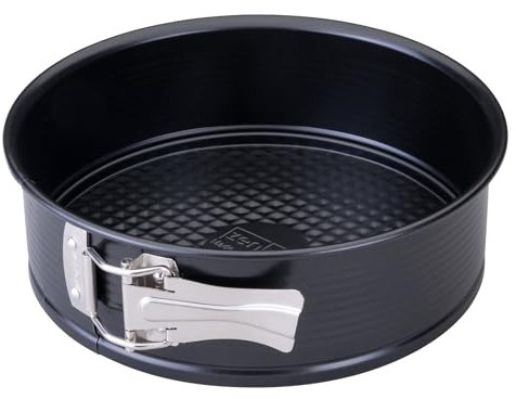 Zenker Perfect Black Springform mit Flachboden Ø 20 cm – Hochwertige Backform aus Stahlblech mit Antihaftbeschichtung, Hitzebeständigkeit +230 °C, Made in Germany