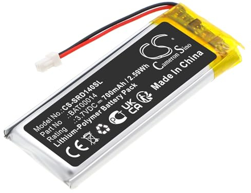 TCTK Akku 700mAh Kompatibel mit [Cardo] Packtalk Edge Ersetzt BAT00014
