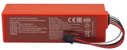 GFJNDFZH Batería De Litio For Robot Aspirador D099-4S2P De 14,4 V Y 5200 MAh, Compatible con Xiaomi, Robot Vacuum-Mop 2 Pro, Vacuum-Mop 2 MJSTS1 C101 MJSTP, Repuestos For Aspiradoras.